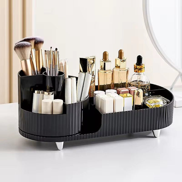 ﻿LiTe Makeup Organiser - Large - Black - Happee Shoppee